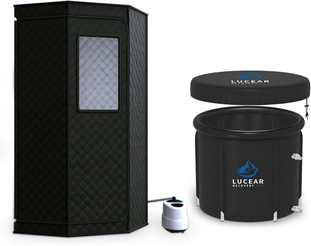 Transform Your Home into a Spa: Review of the Foldable Steam Sauna & Cold Plunge Tub!
